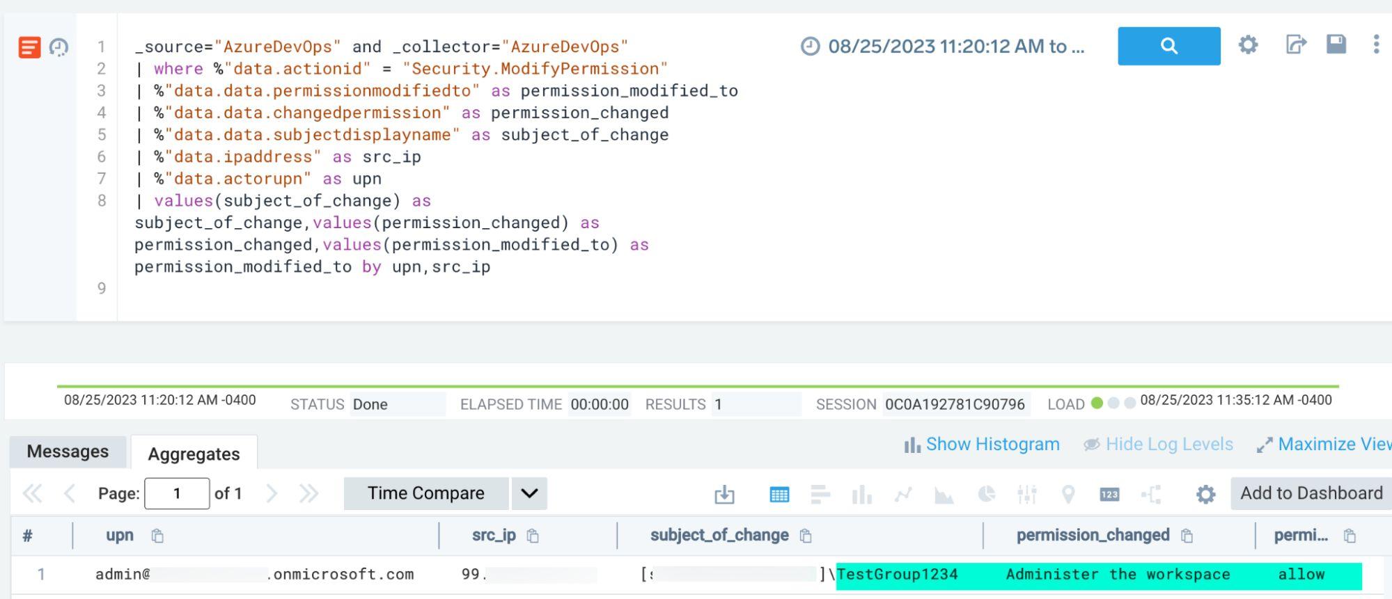 Permission modification detection