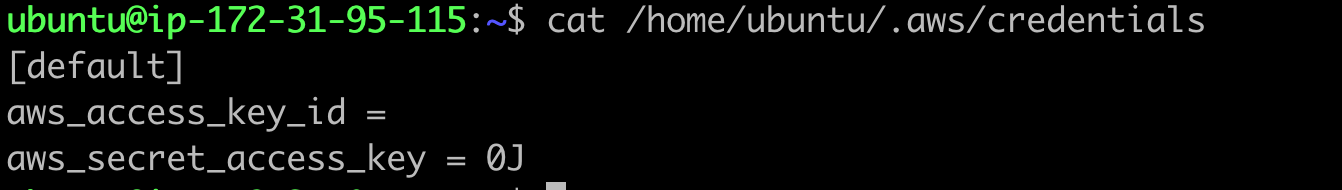 Command execution examples reading credential files