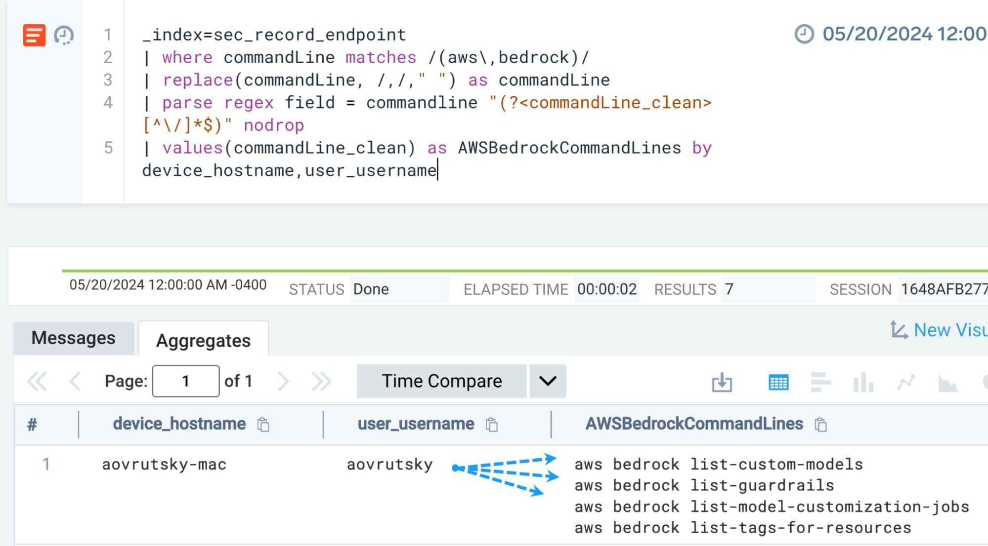 Delete command filter