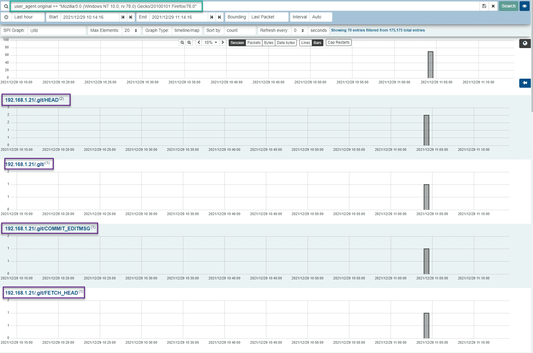 Arkime SPI view filtering by User Agent