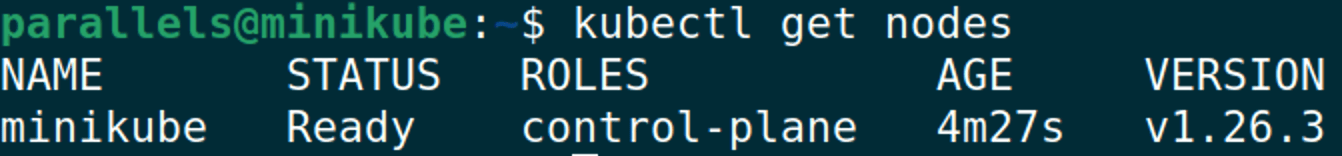 Kubectl node status