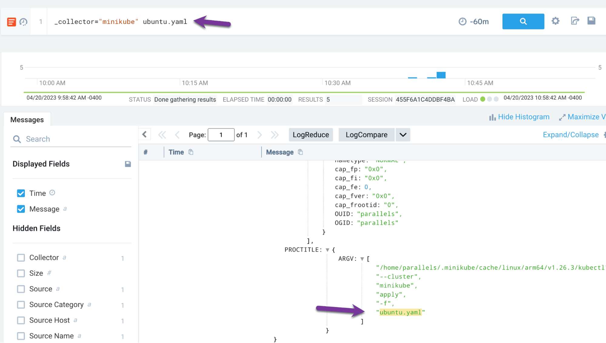 Host-level kubectl apply detection