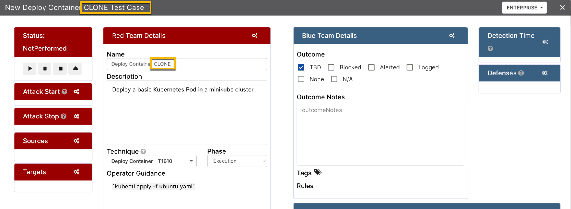 kubectl enumeration command results