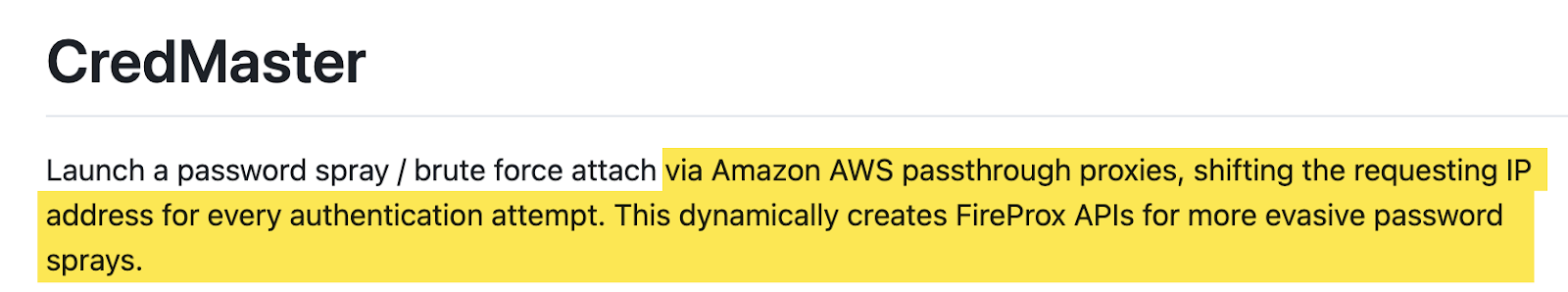 CredMaster AWS configuration
