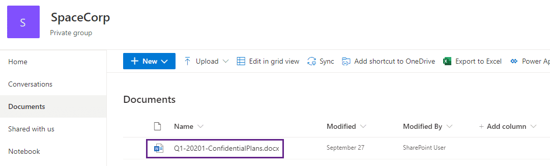 Teams operations query results