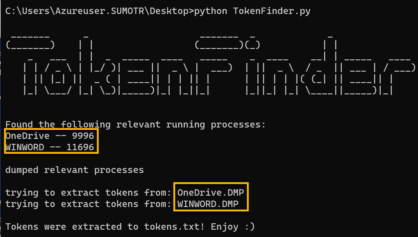 Python version tool output