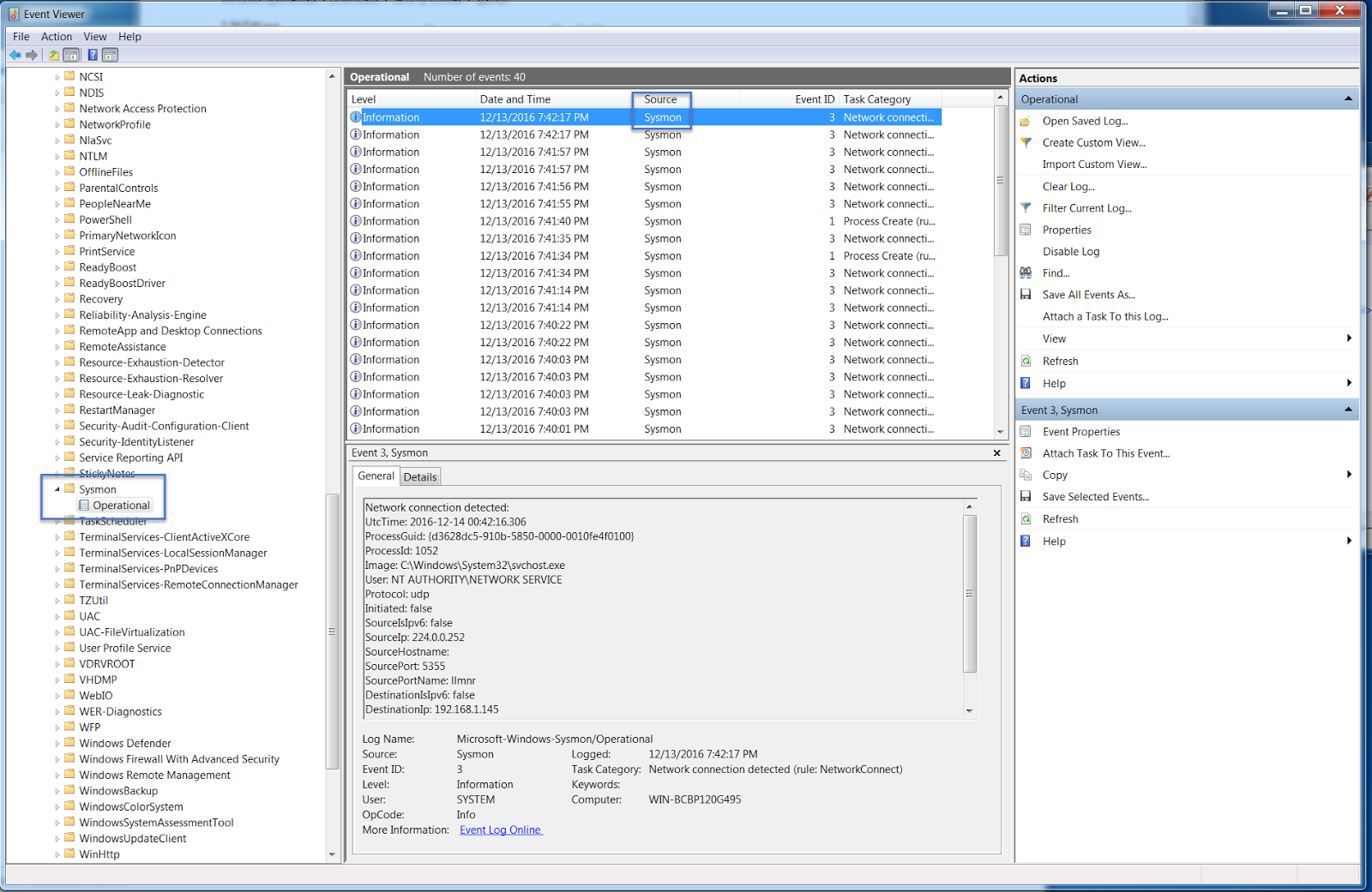 Event Viewer location